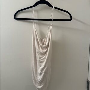 Abercrombie & Fitch White Sleeveless Bodysuit
